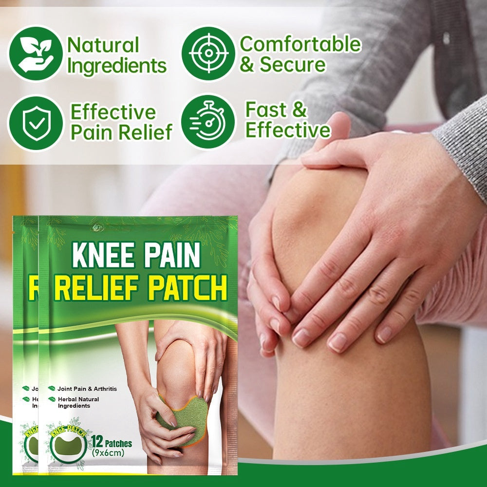 Herbal Knee Relief Plasters - Self-Heating 12pcs
