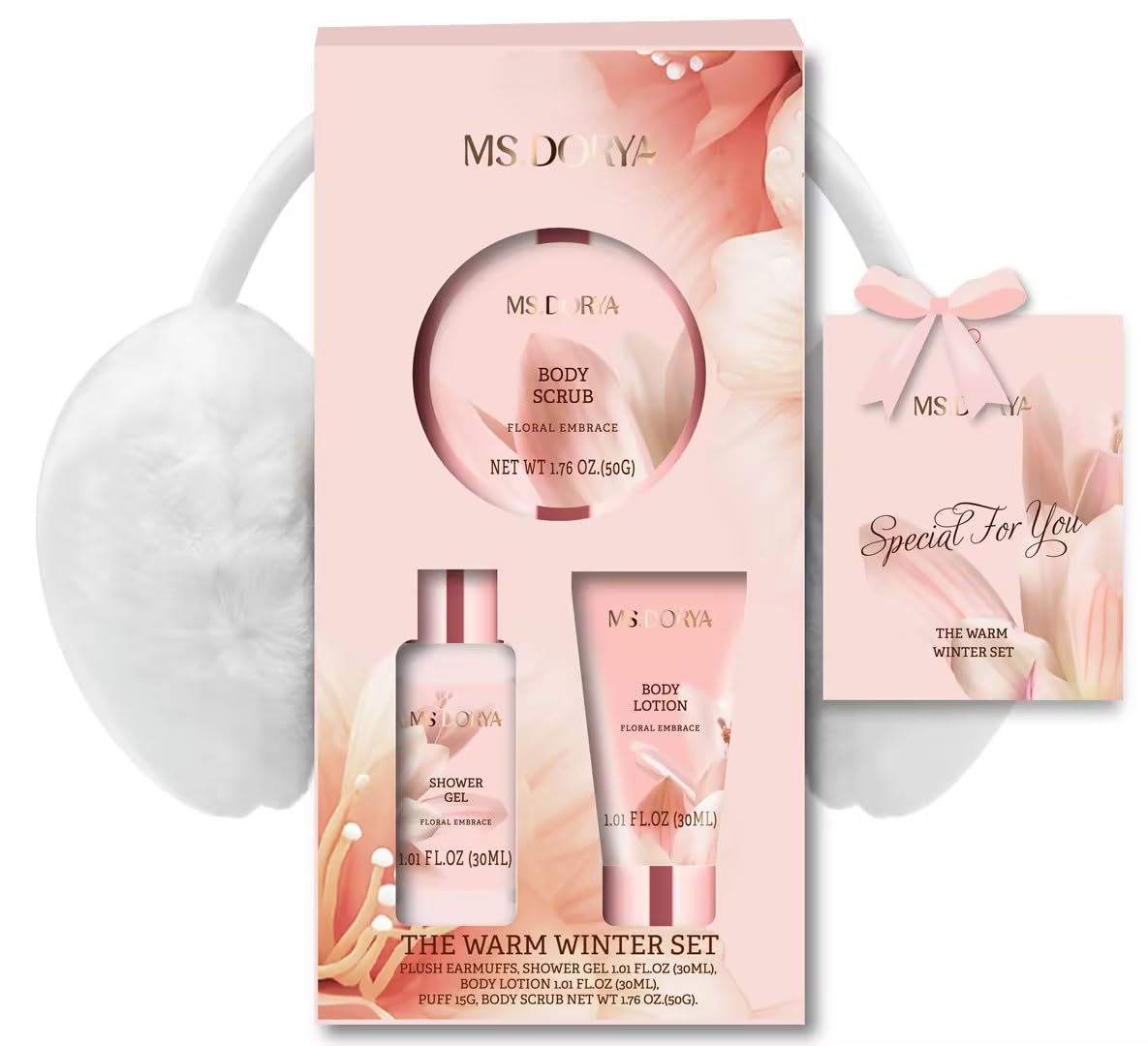 Pink Bliss 5-Piece Spa Gift Set for Women